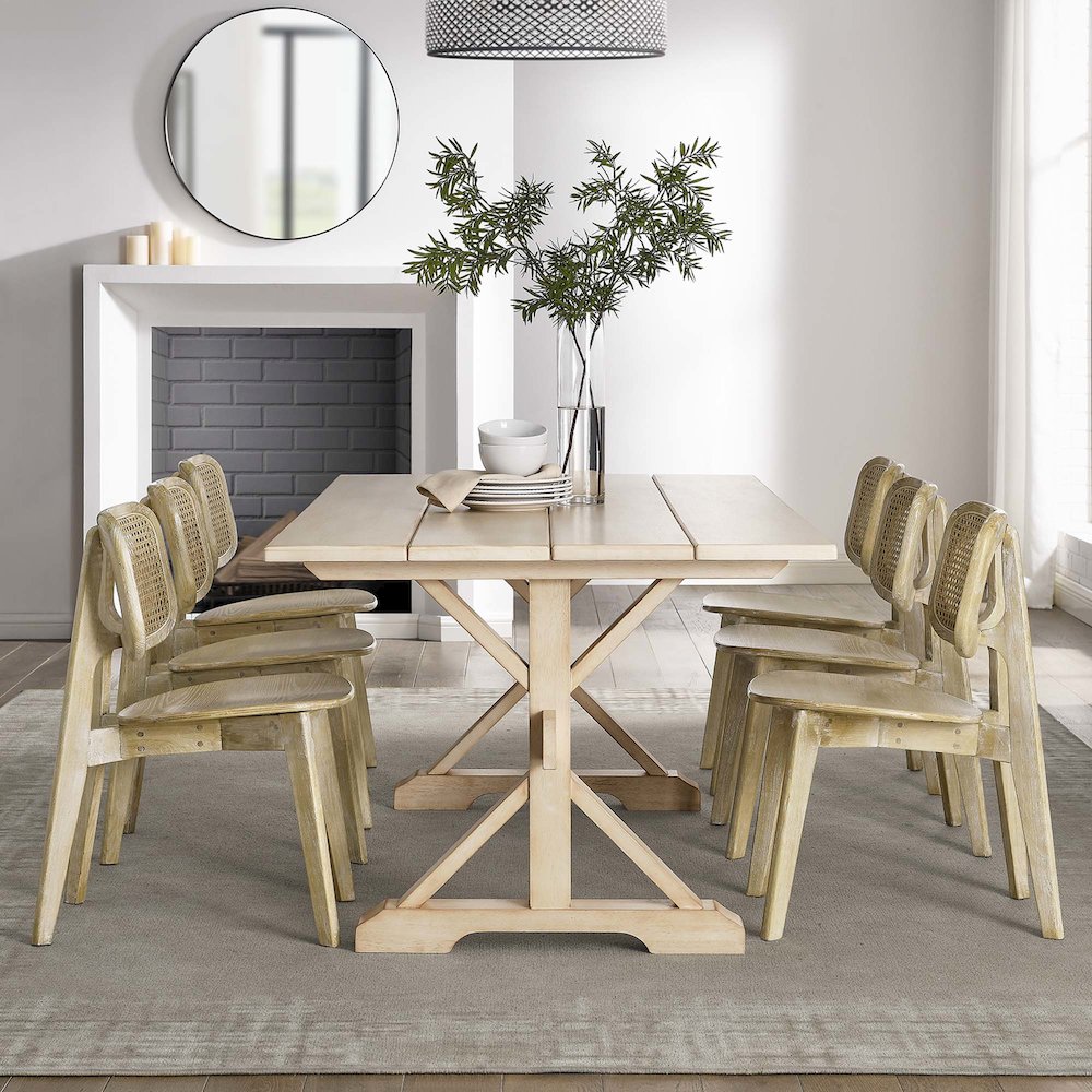 Windchime 71" Wood Dining Table
