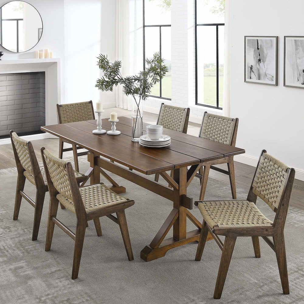 Windchime 71" Wood Dining Table