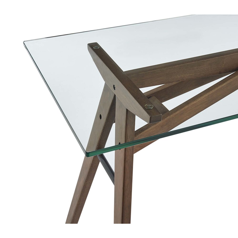 Steadfast Glass Top Office Desk