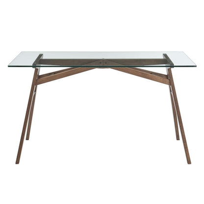 Steadfast Glass Top Office Desk