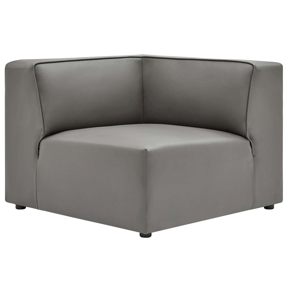 Mingle Vegan Leather Corner Chair