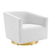 Twist Accent Lounge Performance Velvet Swivel Chair