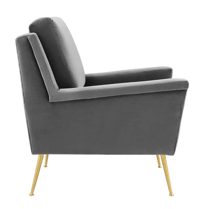 Chesapeake Performance Velvet Armchair
