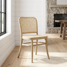 Wood Dining Side Chair with Ladder Back for Kitchen and Dining Room, Gray