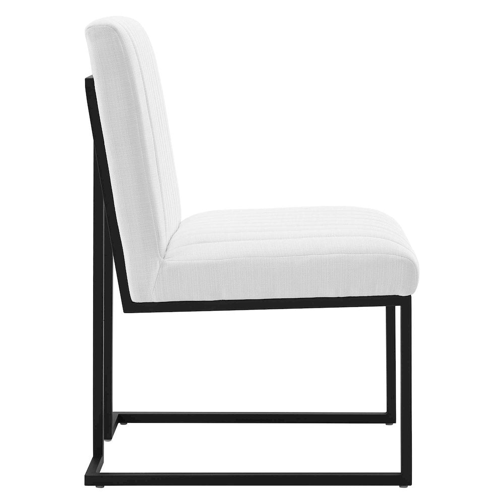 Indulge Channel Tufted Fabric Dining Chair