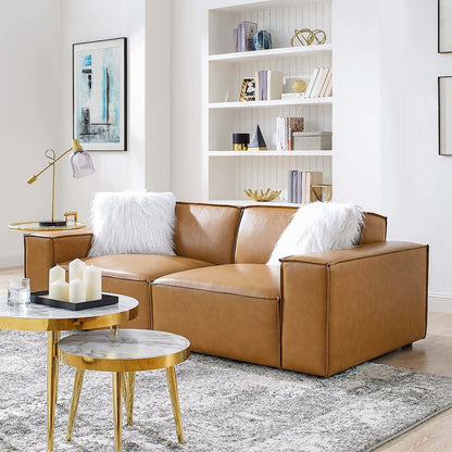 Restore Vegan Leather Loveseat