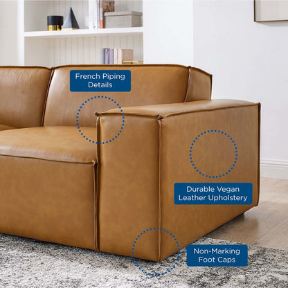 Restore 4-Piece Vegan Leather Sectional Sofa