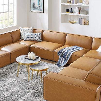 Restore 8-Piece Vegan Leather Sectional Sofa