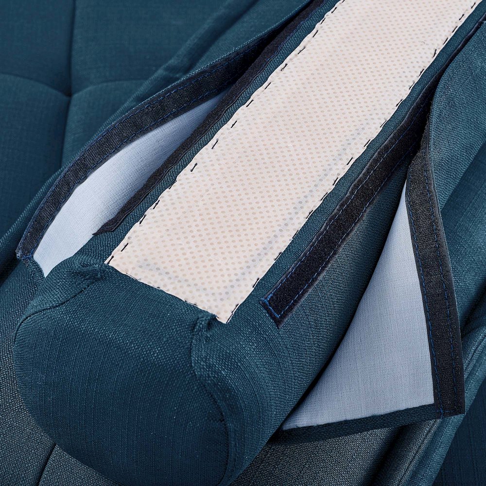 Saunter Tufted Fabric Armless Chair
