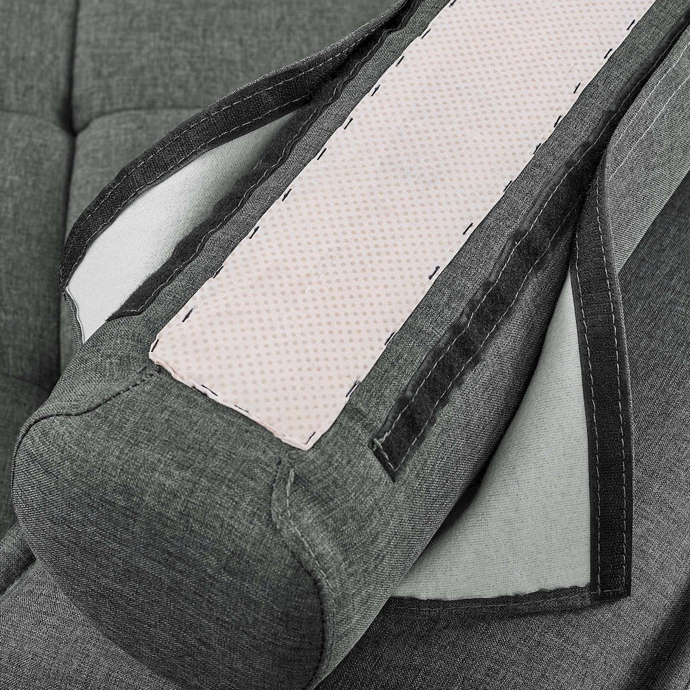Saunter Tufted Fabric Armless Chair