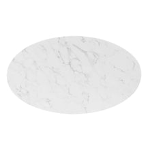 Verne 48" Oval Artificial Marble Dining Table