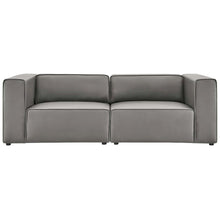 Mingle 2-Piece Vegan Leather Sectional Sofa Loveseat