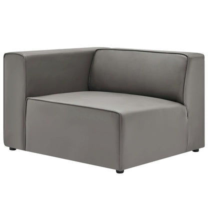 Mingle 2-Piece Vegan Leather Sectional Sofa Loveseat