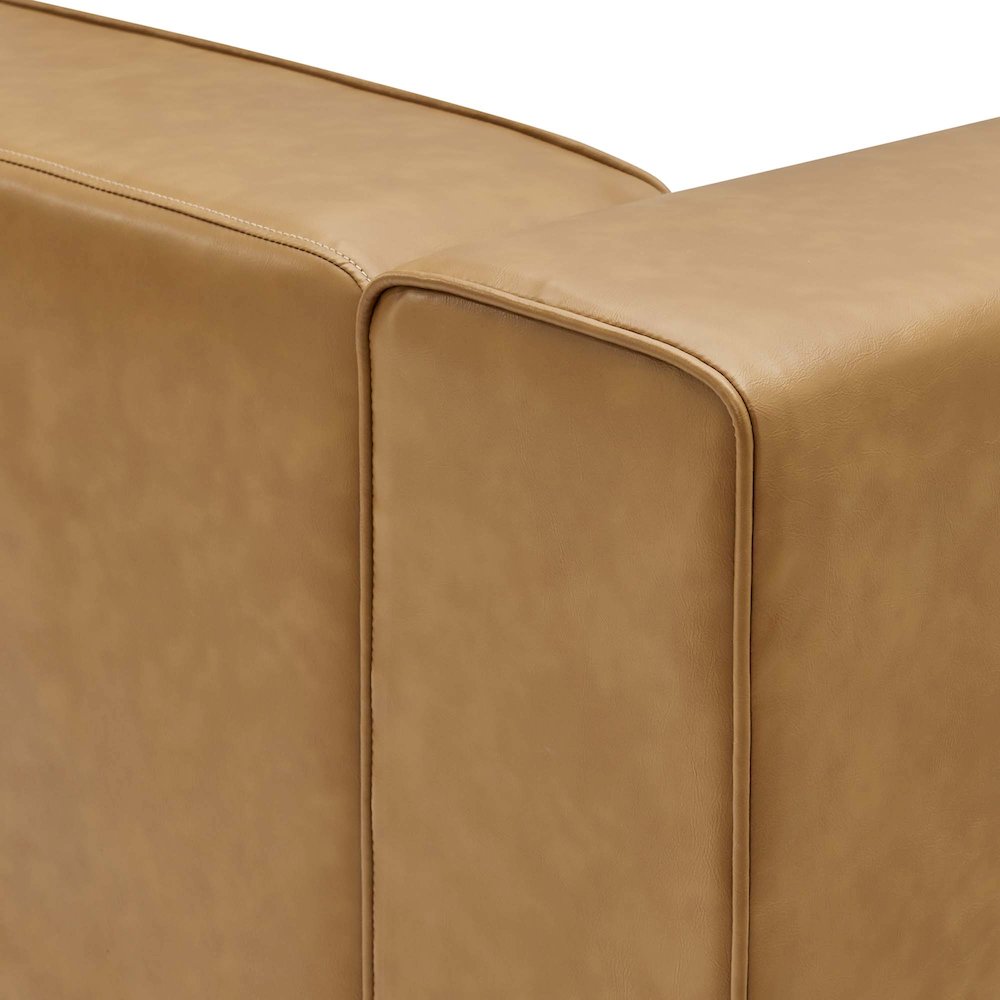 Mingle 2-Piece Vegan Leather Sectional Sofa Loveseat