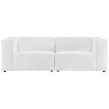 Mingle 2-Piece Vegan Leather Sectional Sofa Loveseat