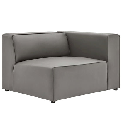 Mingle 3-Piece Vegan Leather Sectional Sofa
