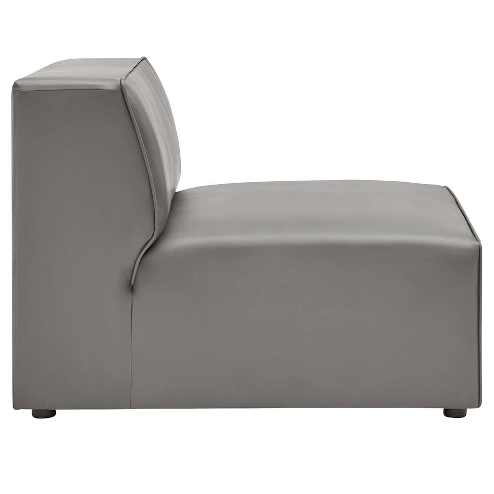 Mingle 3-Piece Vegan Leather Sectional Sofa