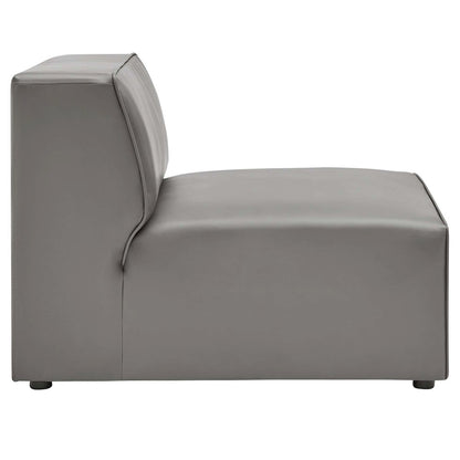Mingle 3-Piece Vegan Leather Sectional Sofa