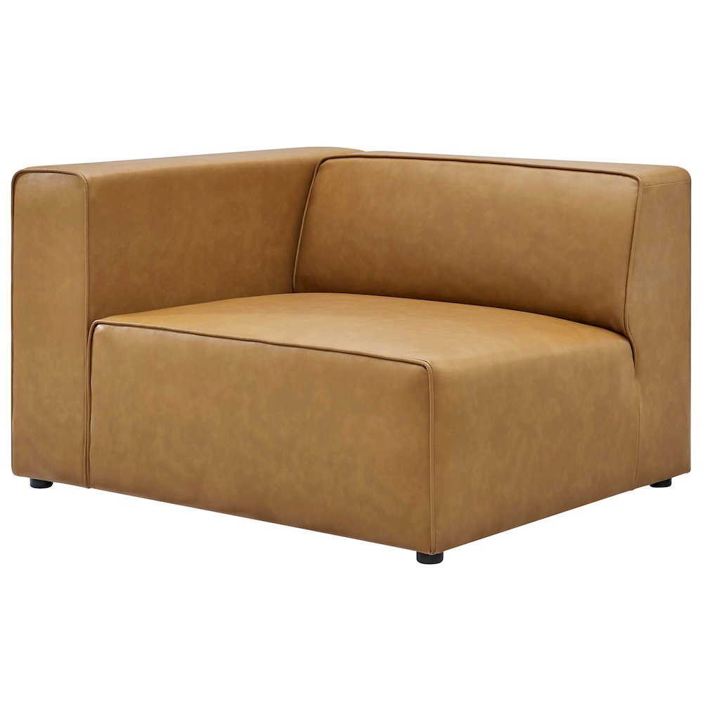 Mingle 3-Piece Vegan Leather Sectional Sofa