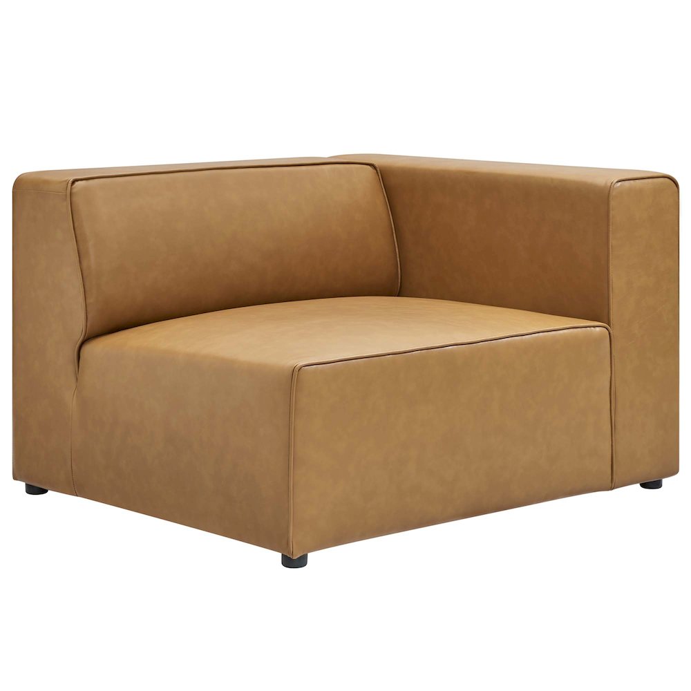 Mingle 3-Piece Vegan Leather Sectional Sofa