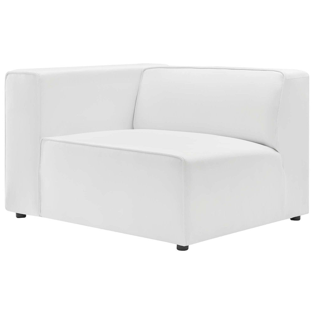 Mingle 3-Piece Vegan Leather Sectional Sofa