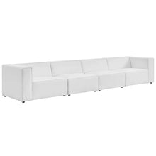Mingle 4-Piece Vegan Leather Sectional Sofa