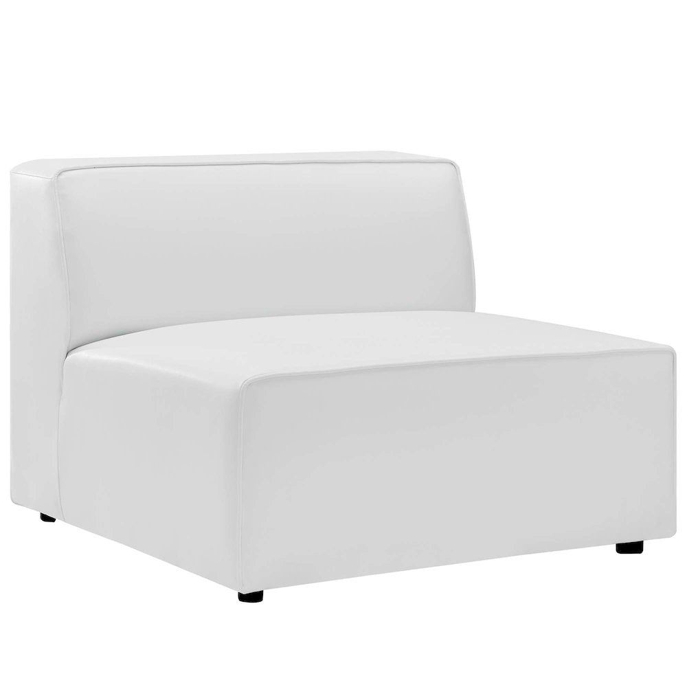 Mingle 4-Piece Vegan Leather Sectional Sofa