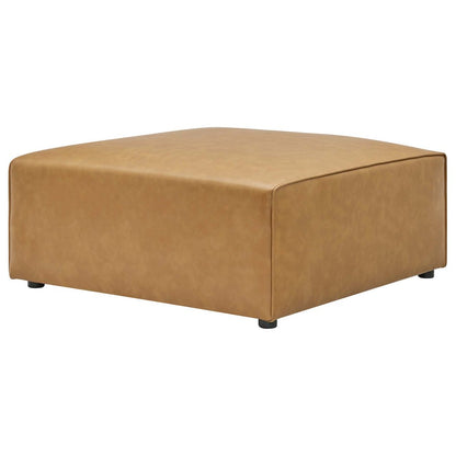Mingle 4-Piece Vegan Leather Sofa and 2 Ottomans Set