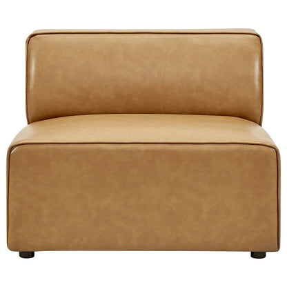 Mingle 7-Piece Vegan Leather Sectional Sofa