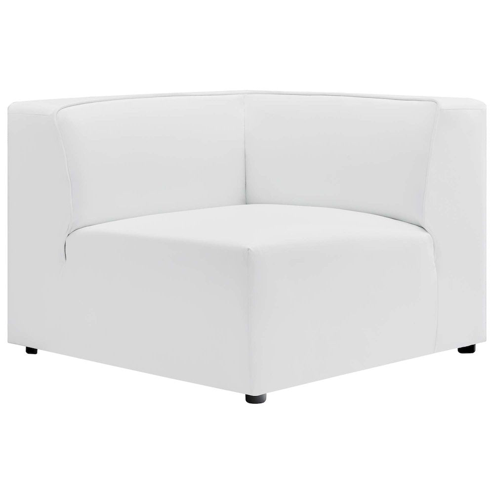 Mingle 7-Piece Vegan Leather Sectional Sofa