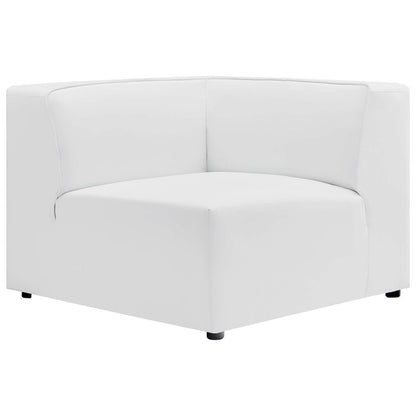 Mingle 7-Piece Vegan Leather Sectional Sofa