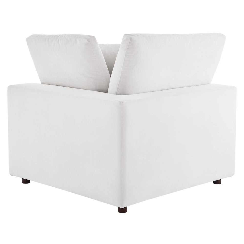 Commix Down Filled Overstuffed Performance Velvet 3-Seater Sofa