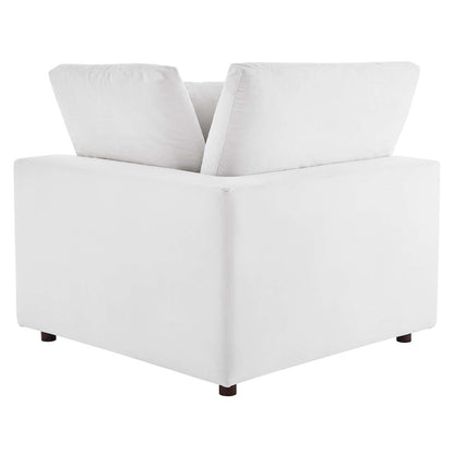 Commix Down Filled Overstuffed Performance Velvet 3-Seater Sofa