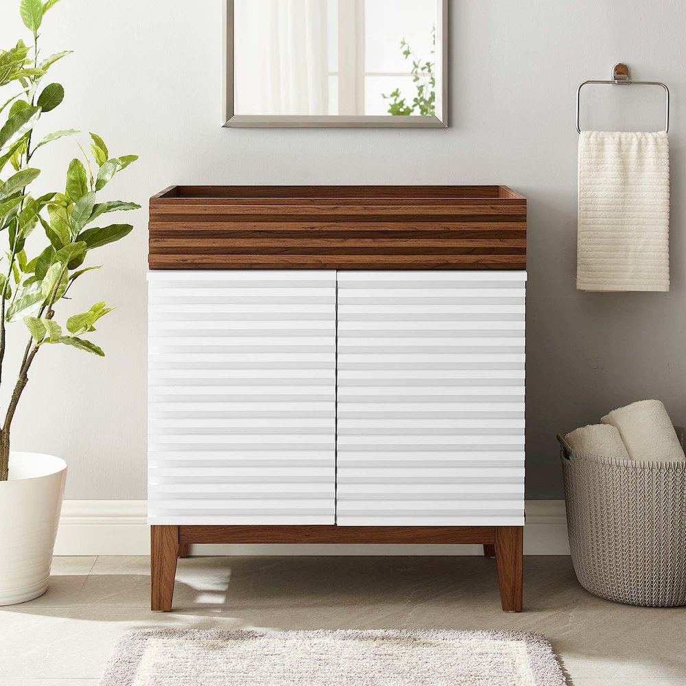 Render 30" Bathroom Vanity Cabinet (Sink Basin Not Included)