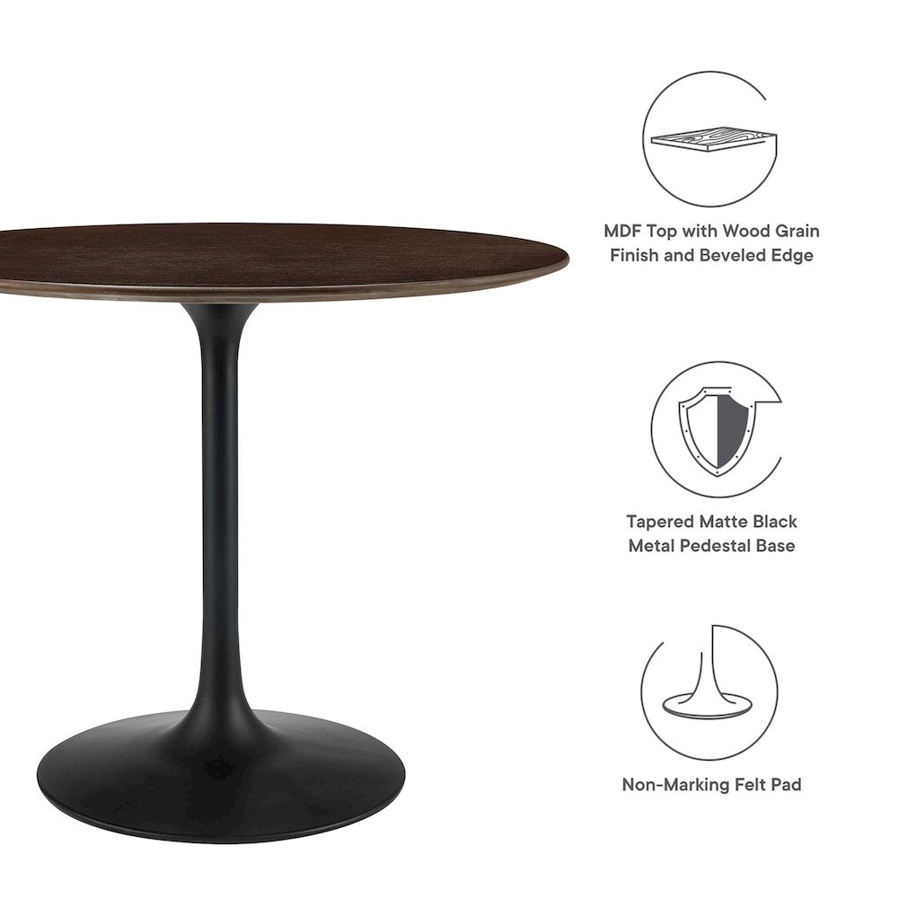 Lippa 36" Round Wood Dining Table