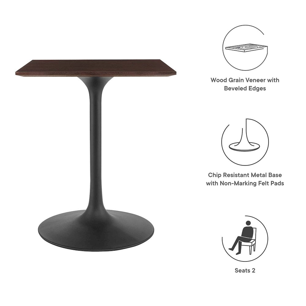 Lippa 24" Square Wood Dining Table