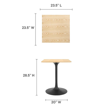 Lippa 24" Square Wood Dining Table