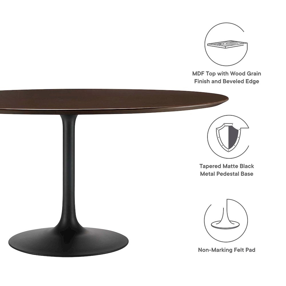 Lippa 60" Round Wood Dining Table