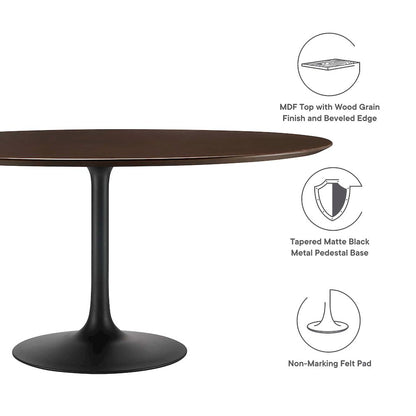 Lippa 60" Round Wood Dining Table