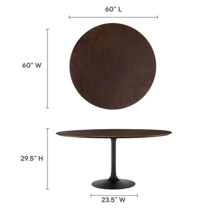 Lippa 60" Round Wood Dining Table