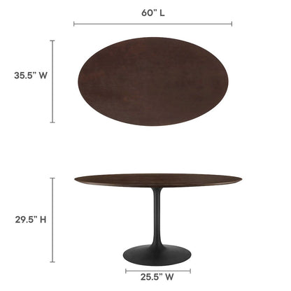 Lippa 60" Oval Wood Dining Table
