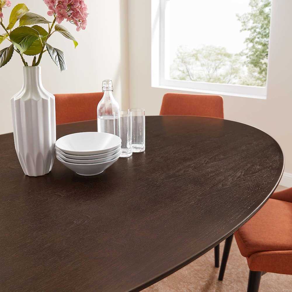 Lippa 78" Oval Wood Dining Table