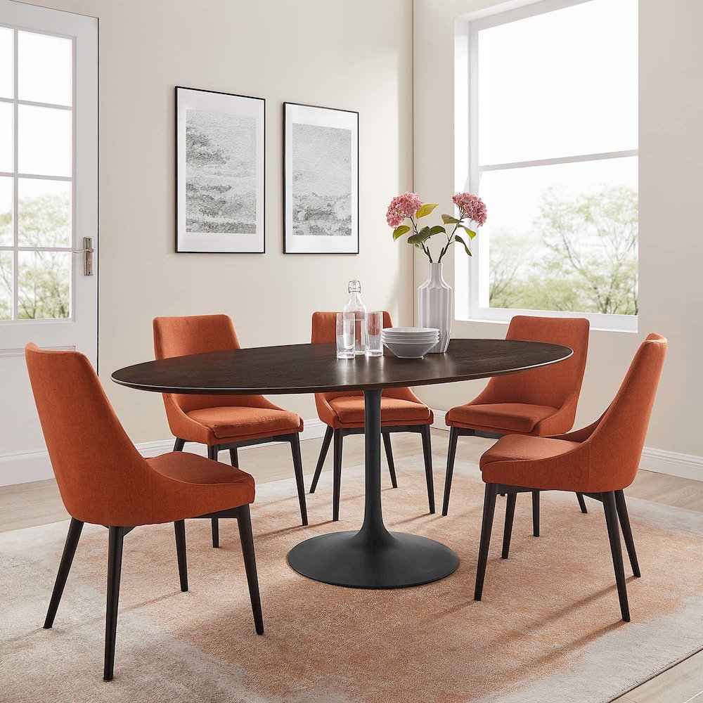 Lippa 78" Oval Wood Dining Table