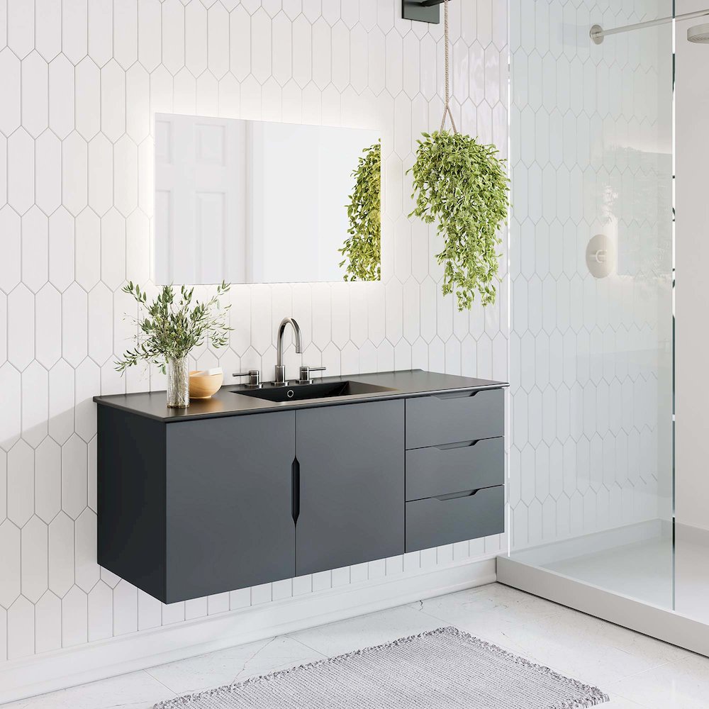 48" Double or Single Sink (Not Included) Bathroom Vanity Cabinet