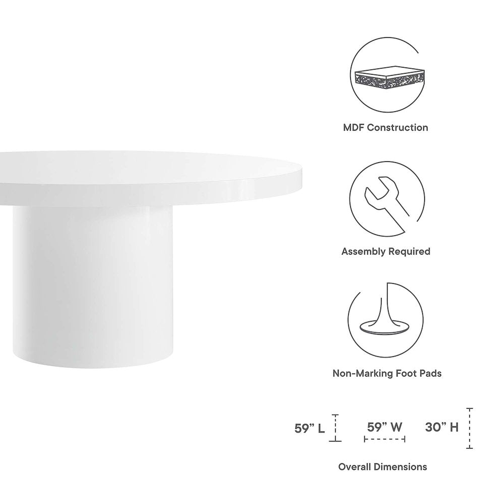 Gratify 60" Round Dining Table