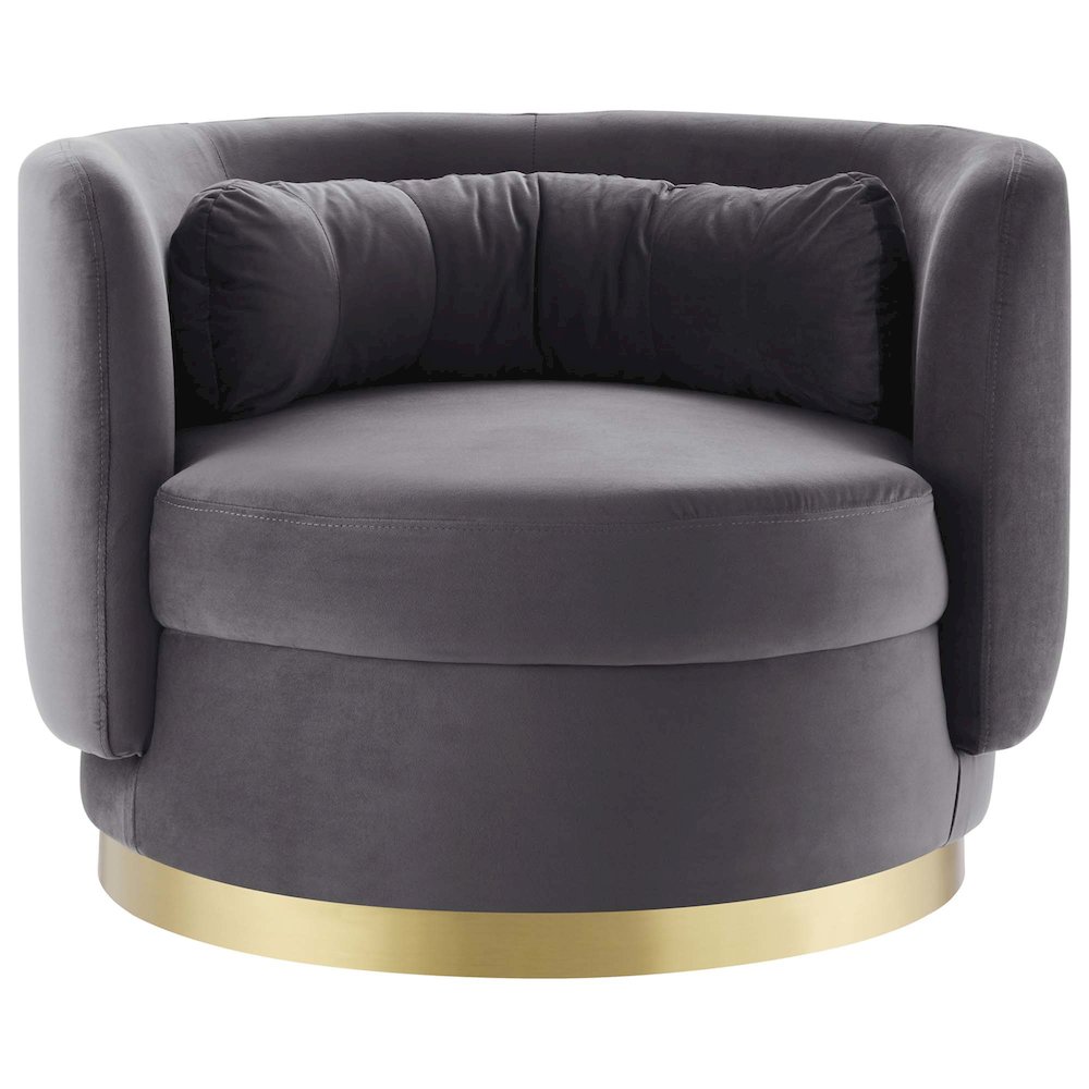 Relish Performance Velvet Swivel Chair