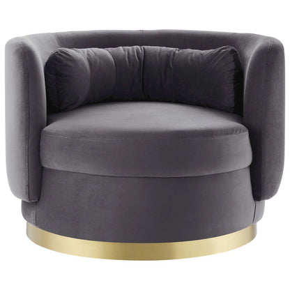 Relish Performance Velvet Swivel Chair