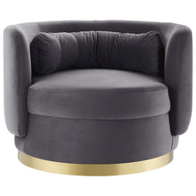 Relish Performance Velvet Swivel Chair