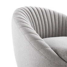 Whirr Tufted Fabric Swivel Chair