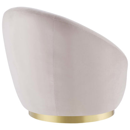 Buttercup Performance Velvet Swivel Chair